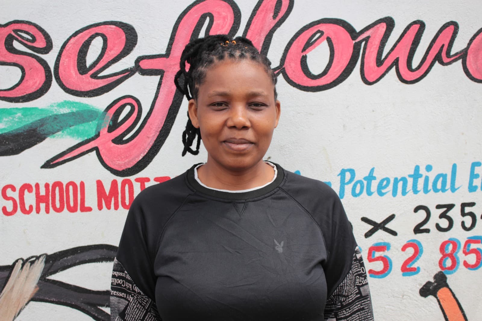 Evaline Mollel from Tupendane Africa Foundation team